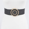 Faux Straw Elastic Belt