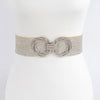 Double Metal Buckle Elastic Belt