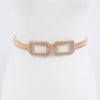 Rhinestone Metal Stretch Belt