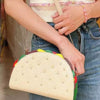 Studded Taco Shape Clutch