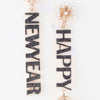 Happy New Year Drop Earrings