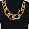 Hammered Link Chain Necklace
