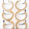 Triple Modern Hoop Earrings