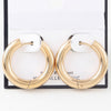 Shiny Modern Hoop Earrings