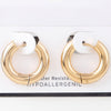 Bulky Shiny Hoop Earrings