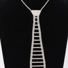 Rhinestone Necktie Necklace