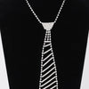 Rhinestone Necktie Necklace