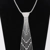 Rhinestone Necktie Necklace