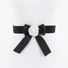Flower Satin Ribbon Elastic Belt