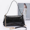 Croc Embossed Mirror Metallic Shoulder Bag