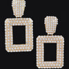 Rectangular Chain Drop Earrings