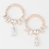 Crystal Jewel Rim Drop Earrings