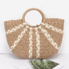Faux Straw Tote Bag
