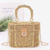 Braided Cotton Box Top Handle Bag