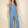 Notched-Neck Cami Jumpsuit — Minimalist & Polished
