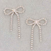Rhinestone Ribbon Earring