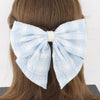 Plaid Pearl Ribbon Hair Clip | Shop Now