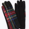 Plaid Pattern Gloves