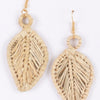 Faux Straw Earring