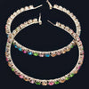 Hoop Rhinestone Earrings