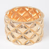 Metal Diagonal Shape Cuff Bracelet