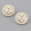 Quilted Twist Stud Earrings