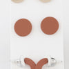Two Toned Nature Earrings Set