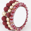Two Toned Crystal Bead Bracelet