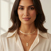 Checkered Jewel Pendant Necklace