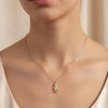 Jeweled Shopper Pendant Necklace