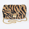 Faux Zebra Fur Shoulder Bag