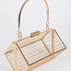 Metal Wire Cube Clutch