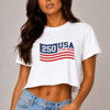 USA 250 Years Short Sleeve Cotton Print Shirt