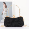 Pleated Polyester Party Clutch