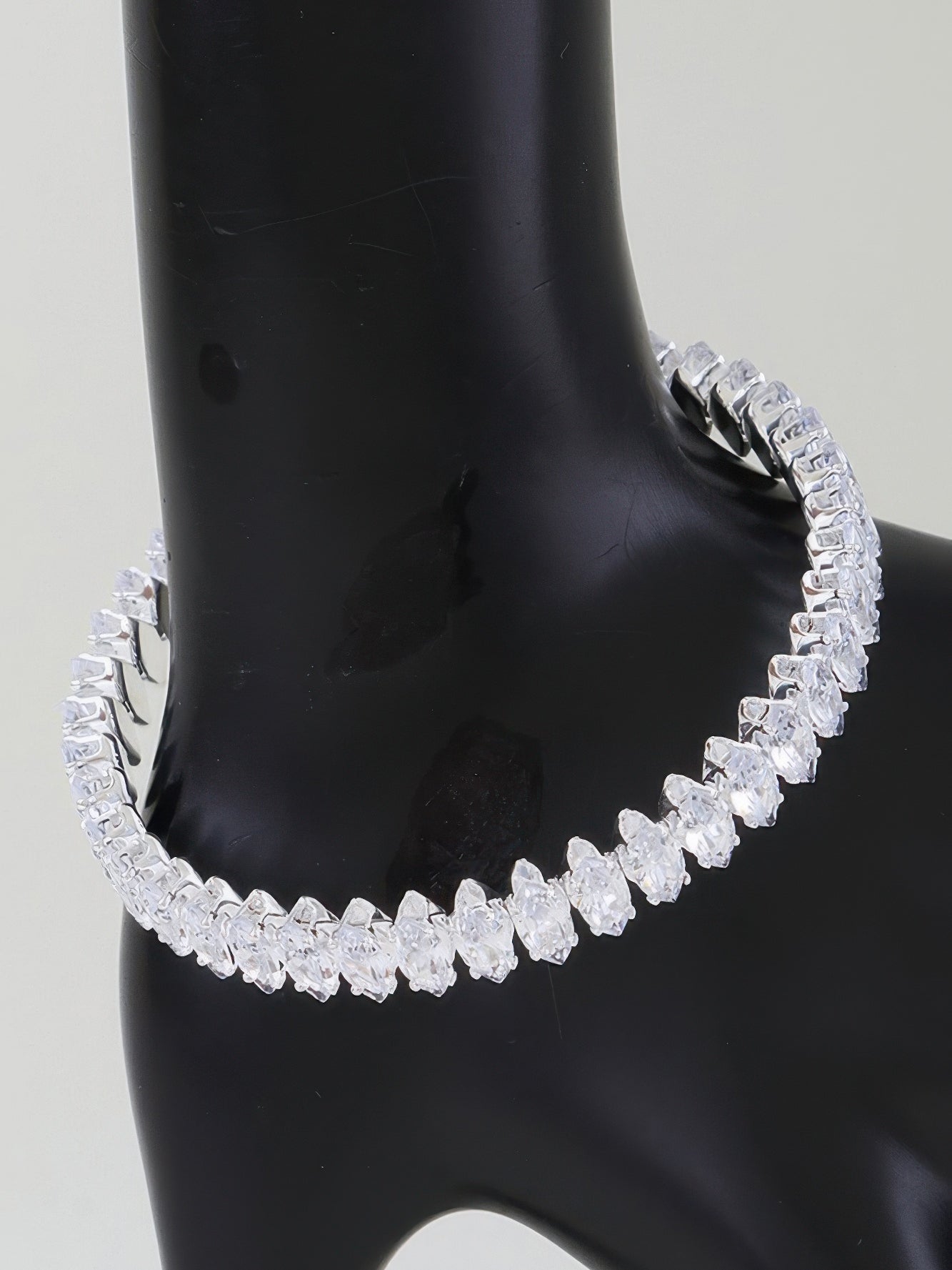 The Vega Marquise Cuff – marquise cubic zirconia cuff bracelet, view 2