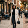 The Orb Tweed Ball Bag, Black & Ivory