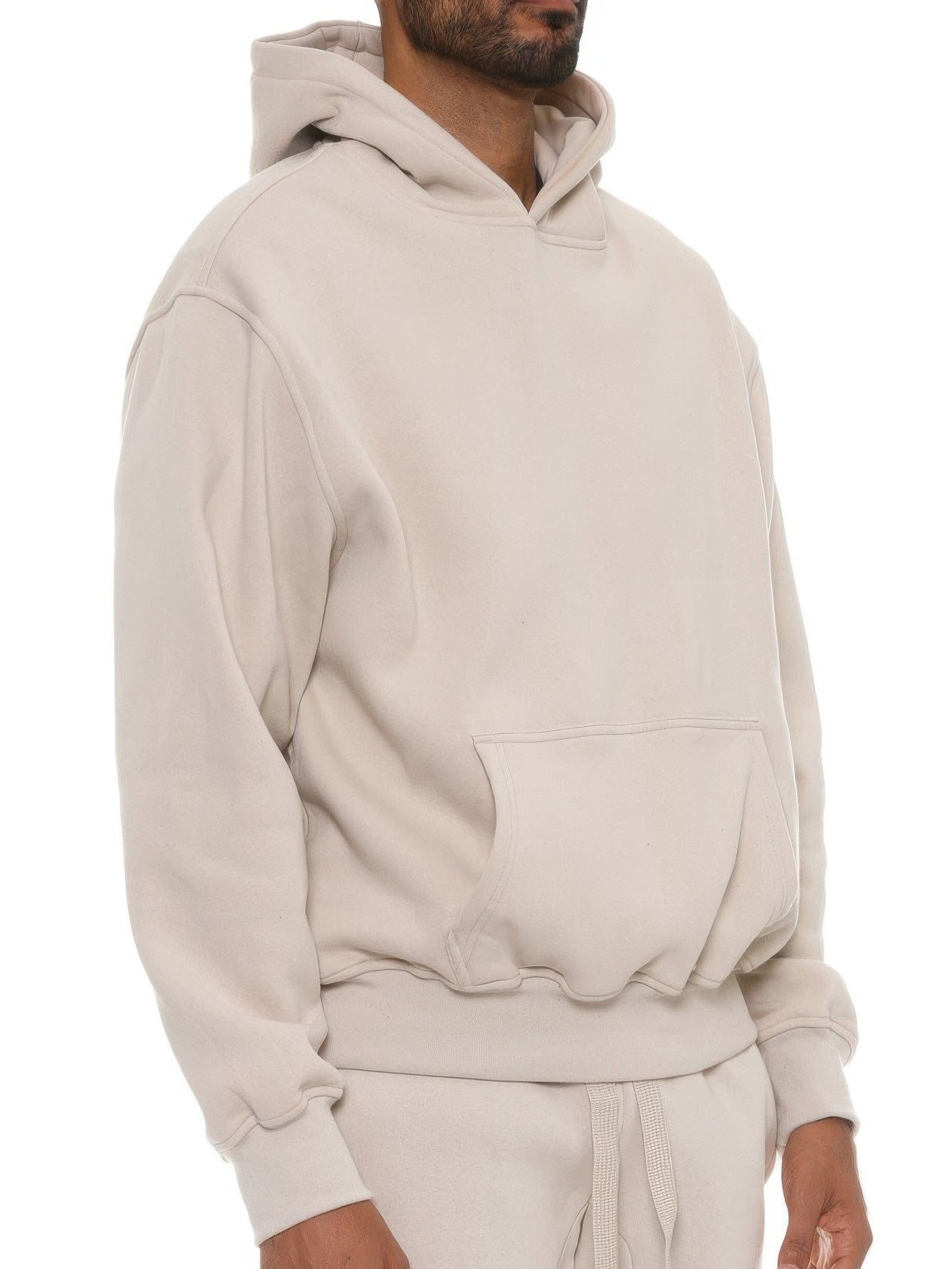 Premium Cotton Blend Hoodie in a relaxed fit, ideal for comfort and casual style.