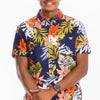 Hawaiian Print Button Down Shirt