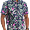 Hawaiian Print Button Down Shirt
