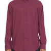 Mens Solid Long Sleeve Button Down