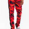Full Camo With Stripe Track Bottom Pants