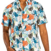 Hawaiian Print Button Down Shirt