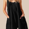 U Neck Backless Sleeveless Mini Pocket Dress