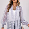 Polka Dot Kimono Loose Front Open Top