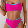 Square Neck Cut Out Two Pieces Bikini
