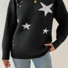 Star Print Knit Lose Fit Sweater