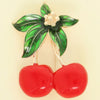 Cherry Resin Brooch Pin