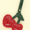 Heart Shaped Cherry Bag Charm Keychain