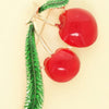 Cherry Resin Brooch Pin