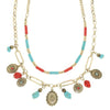 Western Theme Turquoise Necklace Set
